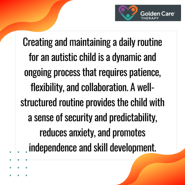 Daily Routine For Autistic Child